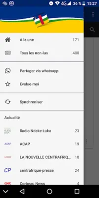 Centrafrique actualités android App screenshot 0