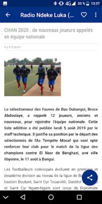 Centrafrique actualités android App screenshot 1